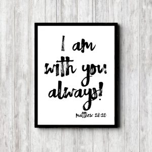 Matthew 28:20 Scripture Printable