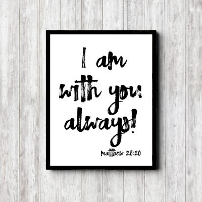 Matthew 28:20 Scripture Printable