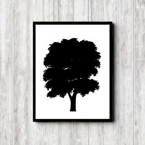 Black Tree Silhouette Printable