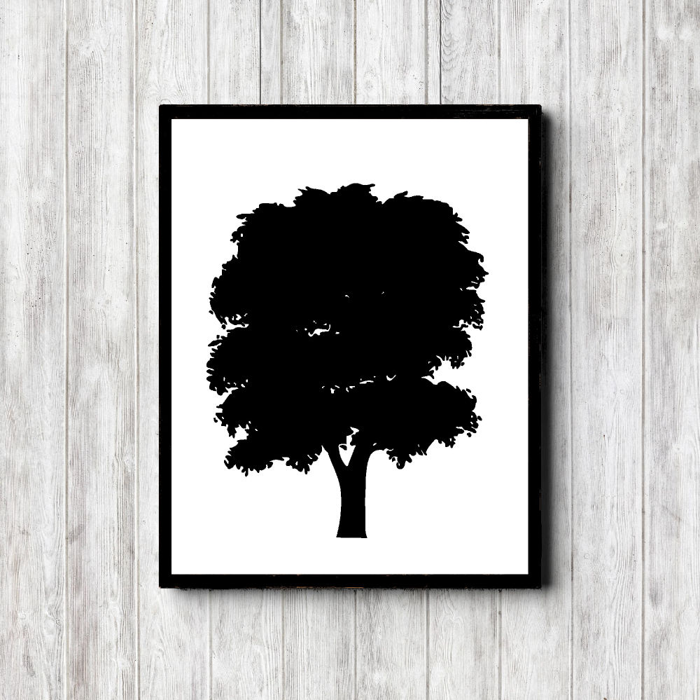 Black Tree Silhouette Printable