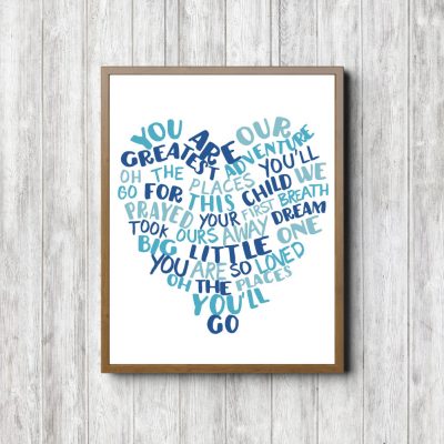 Our Greatest Adventure Blue Printable