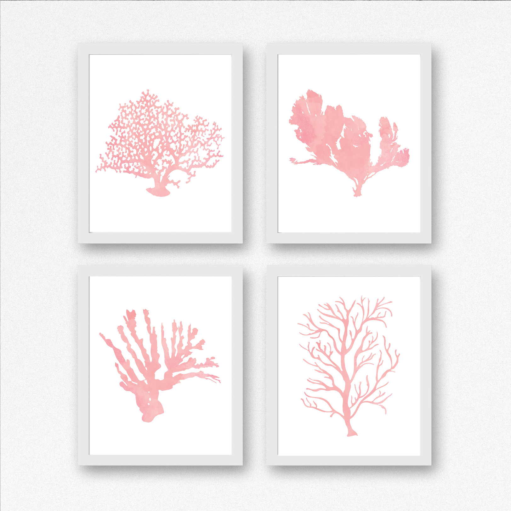 Blush Pink Seaweed Printables