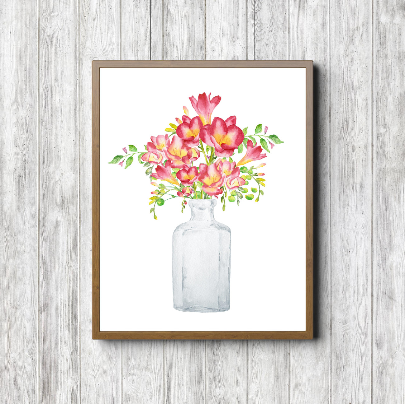 Floral Bouquet In A Bottle Printable