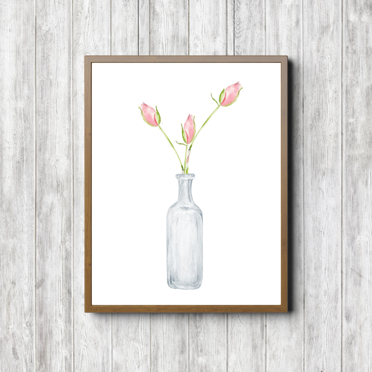 Rose Buds In A Bottle Printable