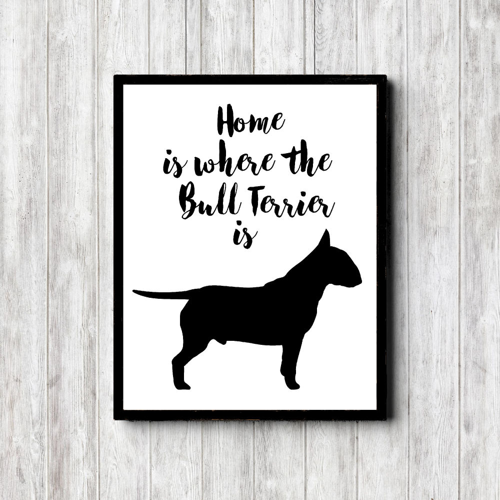 Bull Terrier Home Printable