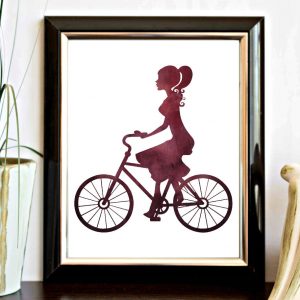 Burgundy Bike Ride Printable