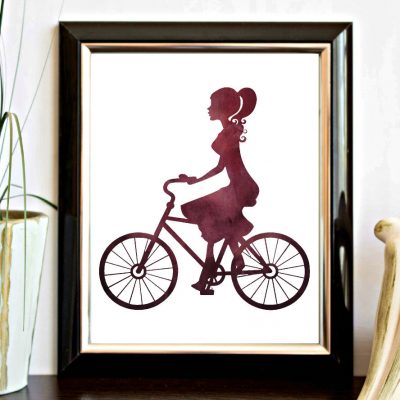 Burgundy Bike Ride Printable