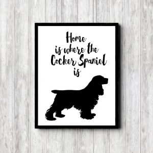 Cocker Spaniel Home Printable