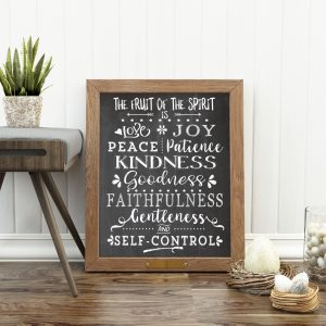 Fruit Of The Spirit Chalkboard