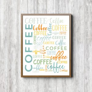 Coffee Collage Printable Wall Art