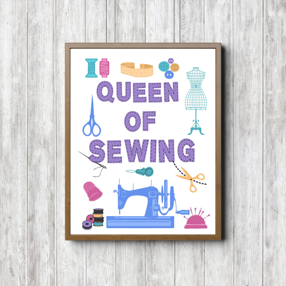 Purple Colors Sewing Printable