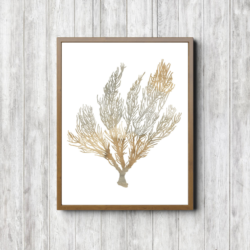 Seaweed Beige Watercolor Printable