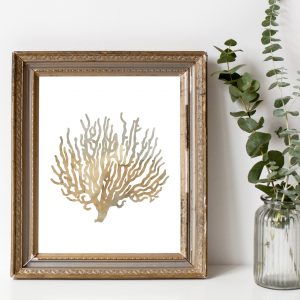 Coral Beige Watercolor Printable