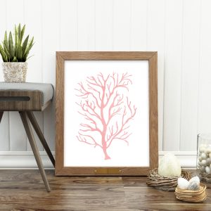 Sea Coral Blush Pink Printable