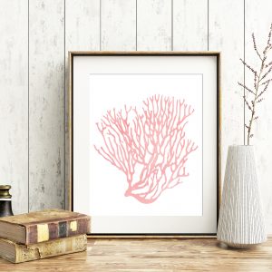 Marine Coral Blush Pink Printable