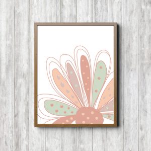 Large Flower Head Nursery Printable