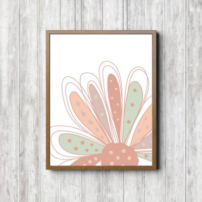 Large Flower Head Nursery Printable
