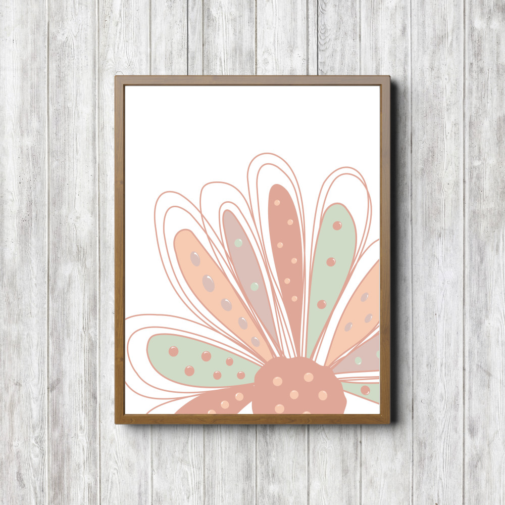 Large Flower Head Nursery Printable