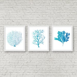 Turquoise Watercolor Coral Printables