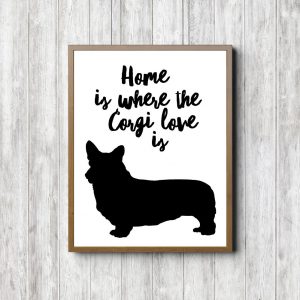 Corgi Love Printable Poster