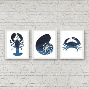 Dark Blue Sea Coral Printables