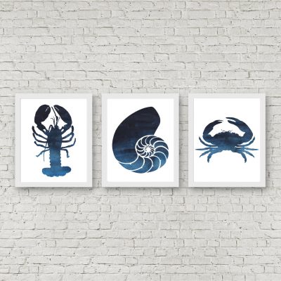 Dark Blue Sea Coral Printables