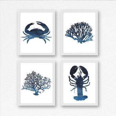 4 Dark Blue Nautical Printables