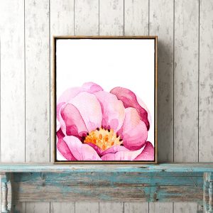 Large Pink Flower Head Printable