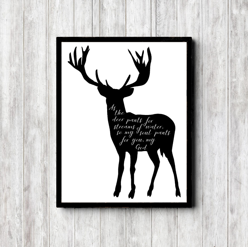 Psalm 42:1 Scripture – Black Deer