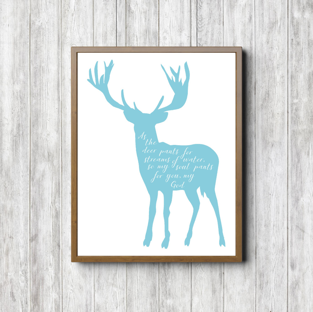 Psalm 42:1 Scripture – Blue Deer