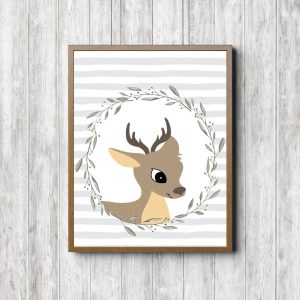 Deer With Gray Stripes Printable