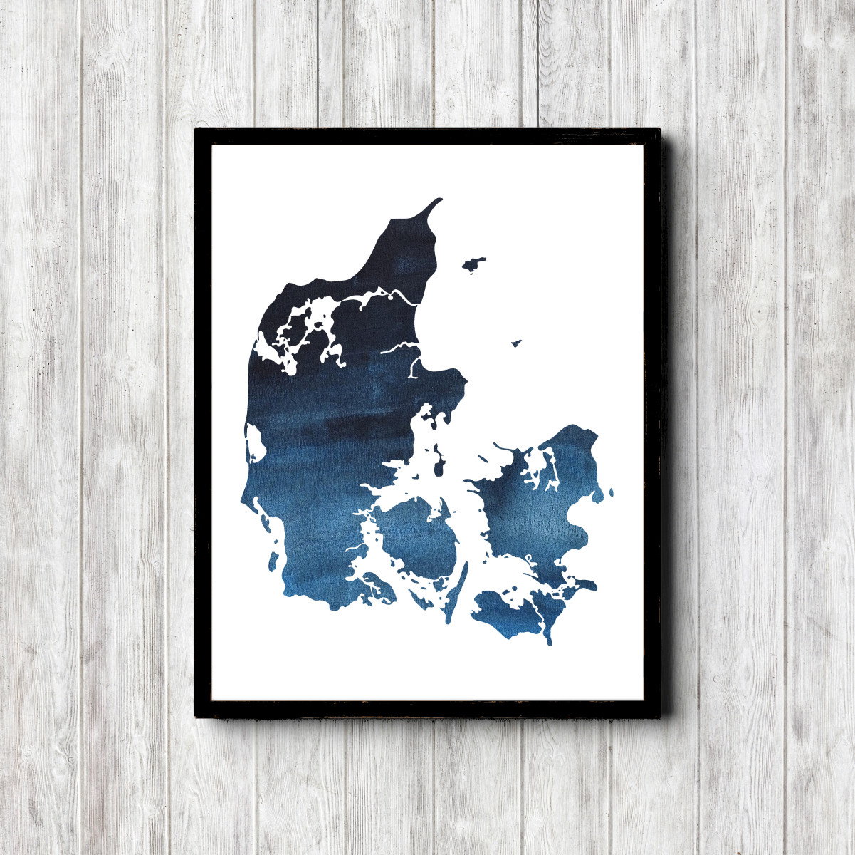 Blue Denmark Watercolor Printable