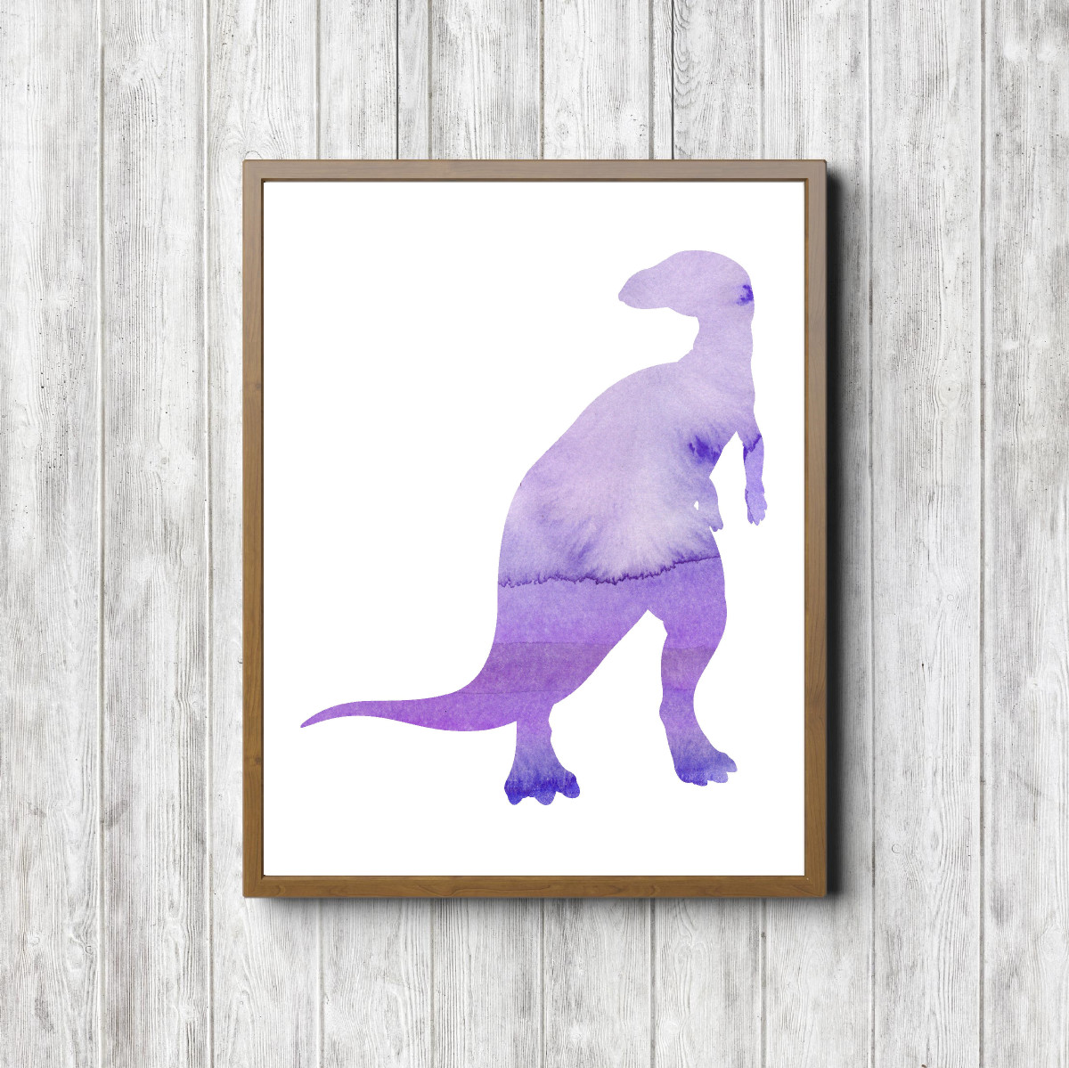 Purple T-Rex Dinosaur Silhouette Printable