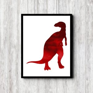 Red T-Rex Dinosaur Printable