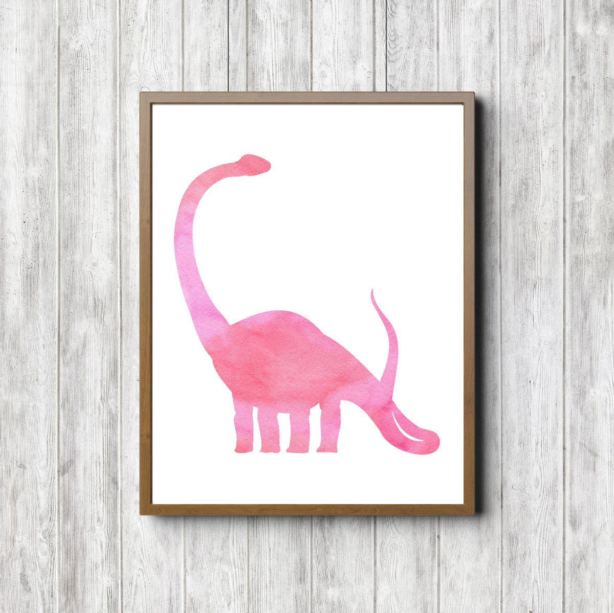 Pink Brontosaurus Dinosaur Printable