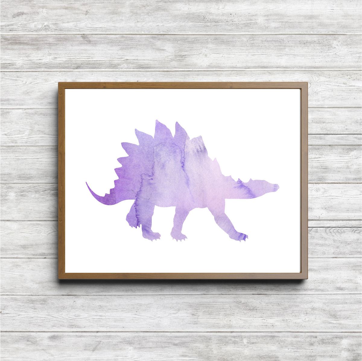 Purple Stegosaurus Dinosaur Printable