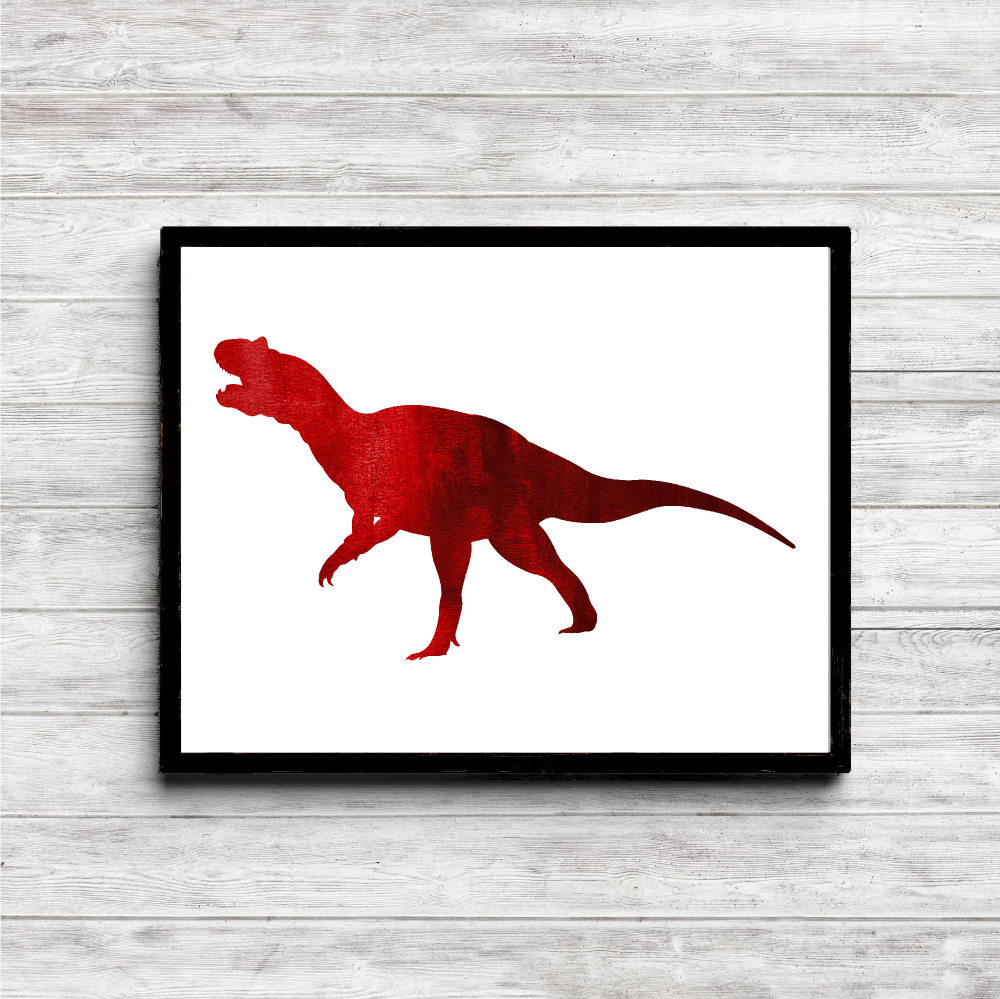Red Tyrannosaurus Rex Dinosaur Printable