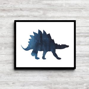 Blue Stegosaurus Dinosaur Printable