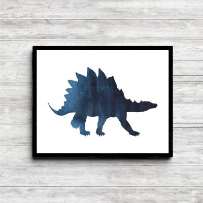 Blue Stegosaurus Dinosaur Printable