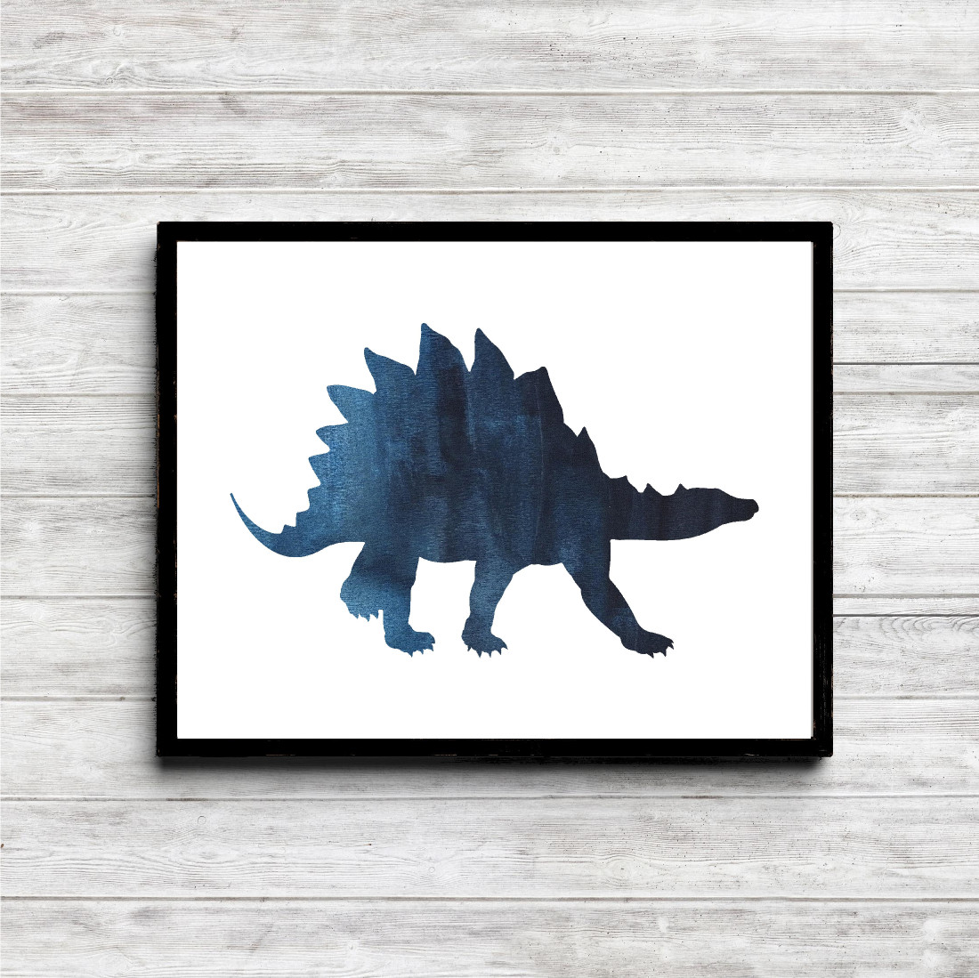 Blue Stegosaurus Dinosaur Printable