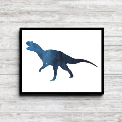 Blue Tyrannosaurus Rex Dinosaur Printable