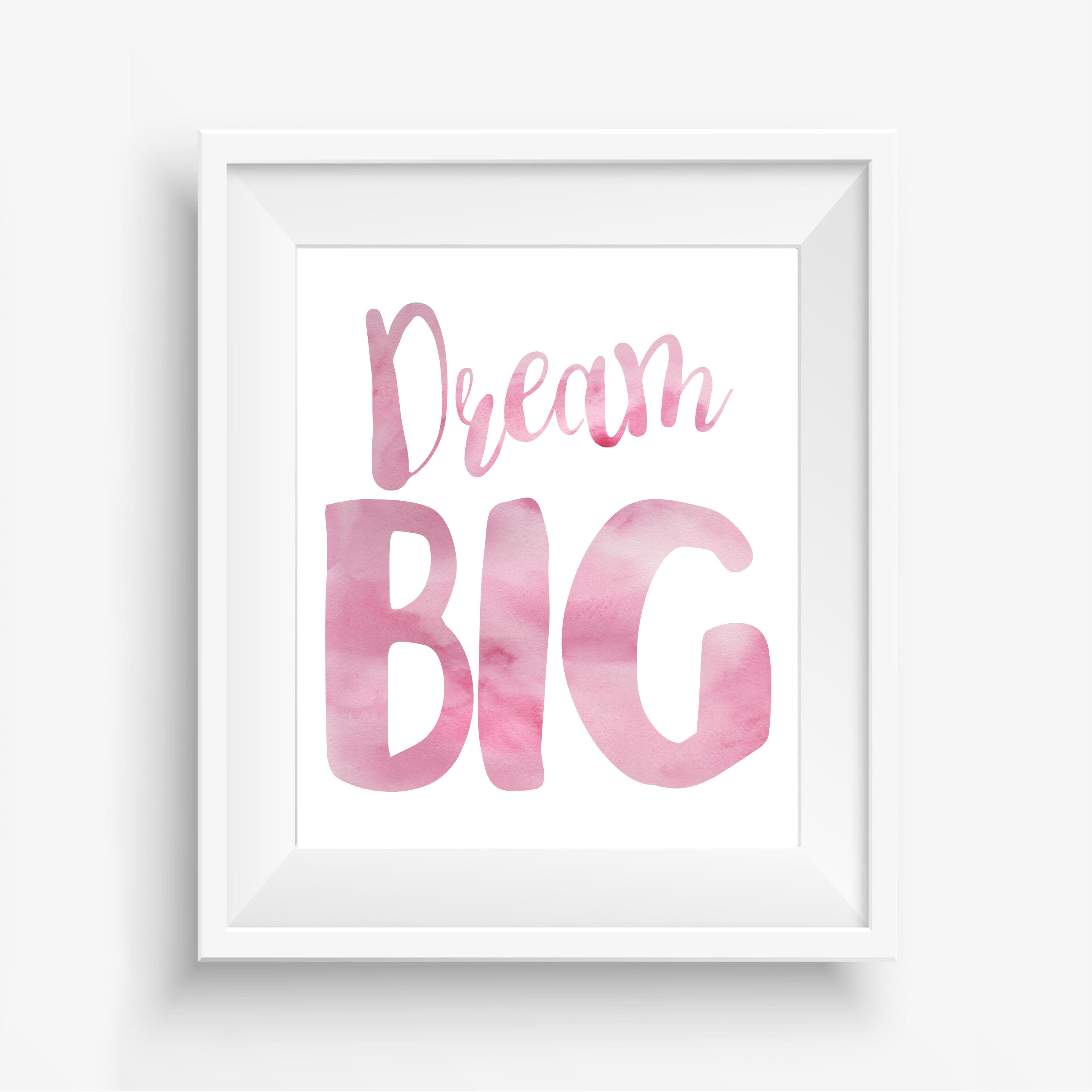 Dream Big Girls Nursery Printable