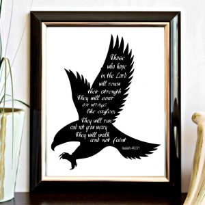Isaiah 40:31 Black Scripture Printable