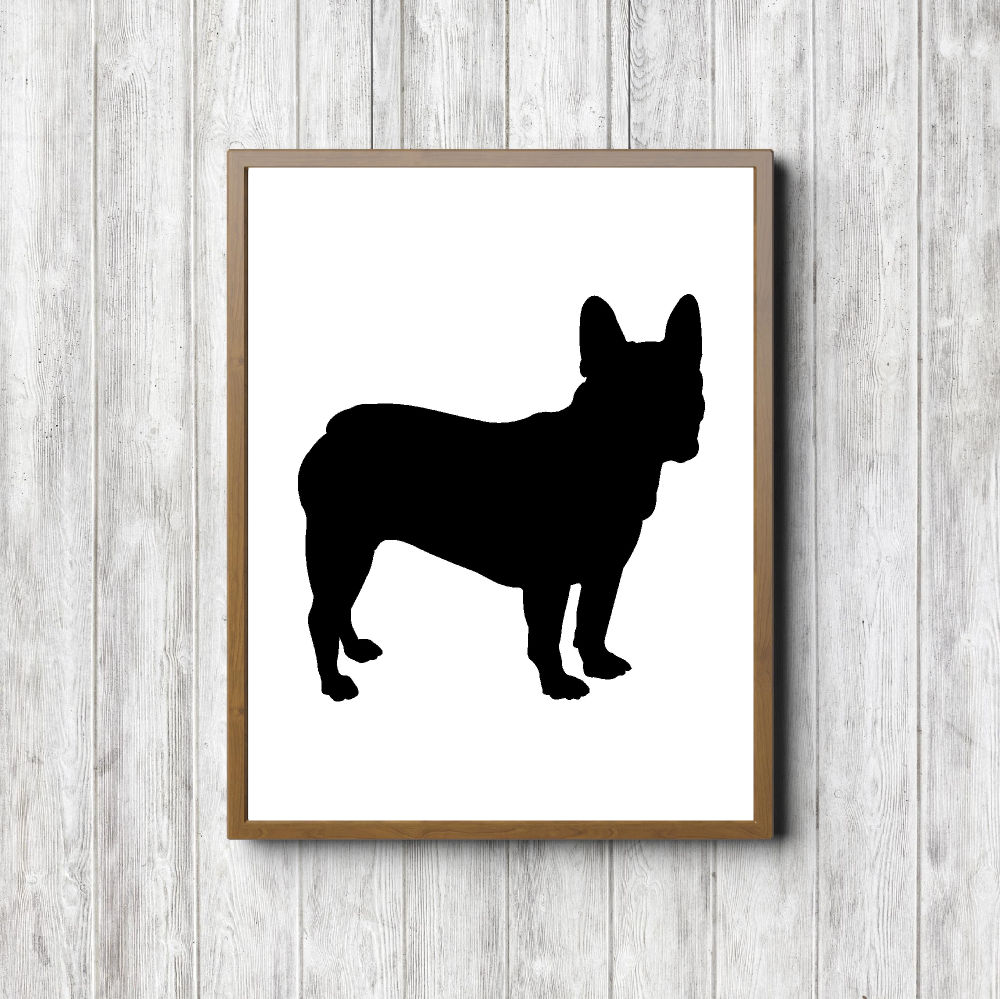 Black French Bulldog Printable