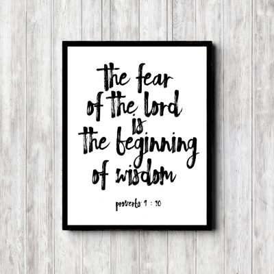 Proverbs 9:10 Written Scripture Printable