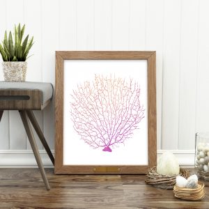 Orange & Pink Ocean Reef Printable