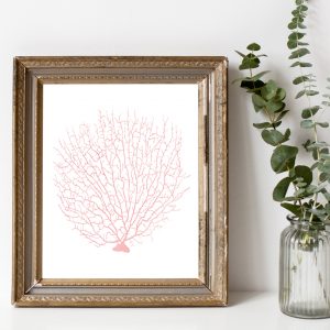 Reef Plant Blush Pink Printable