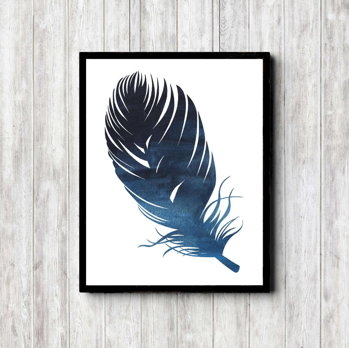 Blue Minimalist Avian Veterinary Wall Art