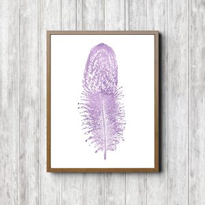 Minimalist Feather Kids Room Printable