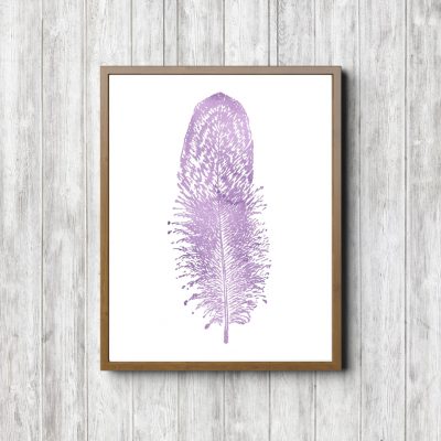 Minimalist Feather Kids Room Printable